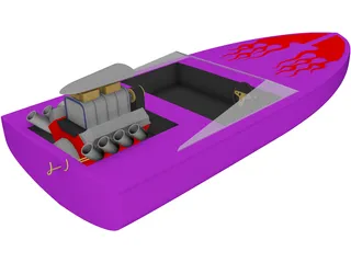 Speed Power Boat 3D Model