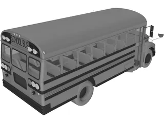 School Bus 3D Model