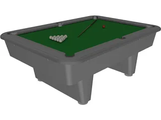 Pool Table 3D Model