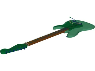 Fender Stratocaster Guitar 3D Model