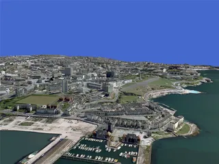 Plymouth City (UK) 3D Model