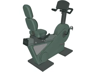 Exercise Bike Recline XT 3D Model