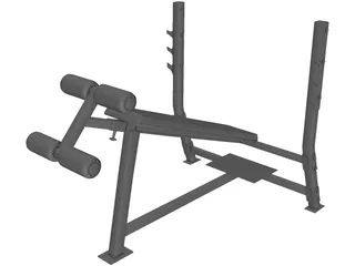 Bench Press 3D Model