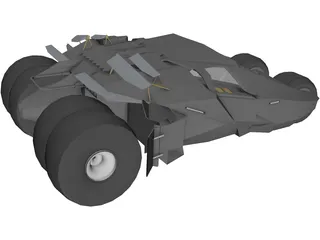 Batman Tumbler Car 3D Model