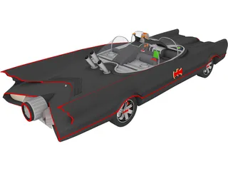 Batman Car 3D Model
