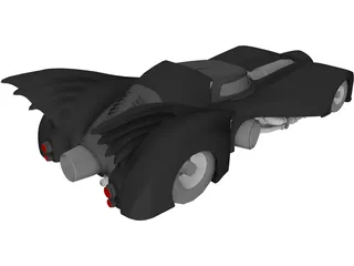 Batman Car 3D Model