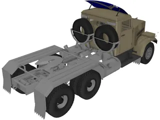 KrAZ 256 B1 3D Model