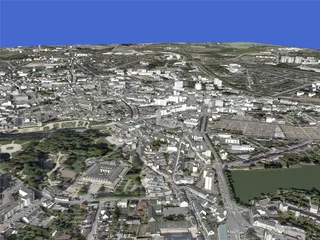Vannes City (France) 3D Model