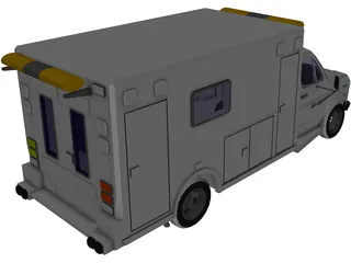 Ford Ambulance 3D Model