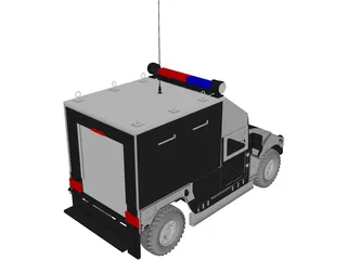 SWAT Car 3D Model