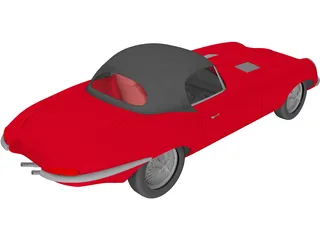 Jaguar E-type 3D Model