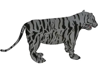 Bengal Tiger 3D Model - 3DCADBrowser