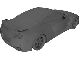 Nissan GT-R Spec-V 3D Model