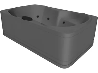 Jacuzzi Bathtub 3D Model