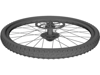 Wheel MTB Rear 3D Model