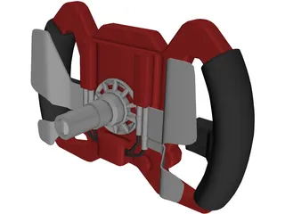 Racing Steering Wheel 3D Model