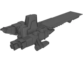 Alien Carrier 3D Model