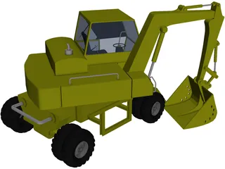 Backhoe 3D Model