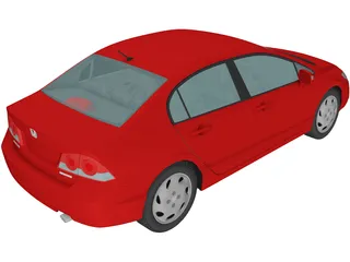 Honda Civic Hybrid (2008) 3D Model