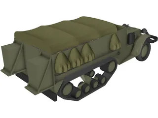 M3 Hulftruck 3D Model