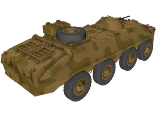 BTR-70 3D Model