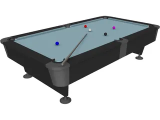 Billiard Table 3D Model