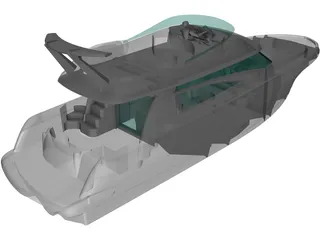 Janneau Motorboat P46 3D Model