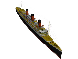 RMS Queen Mary 3D Model