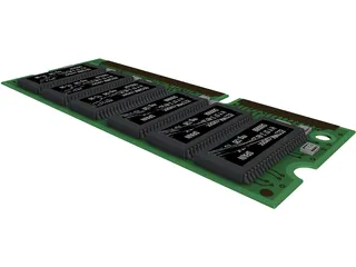 DIMM 3D Model