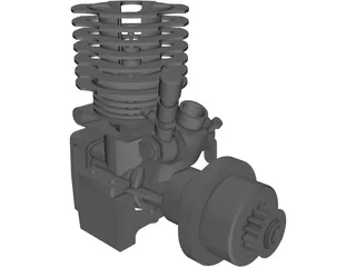 RC Motor Assembly 3D Model