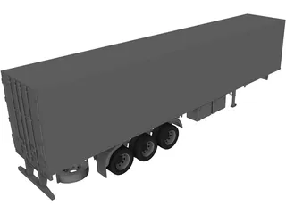 Reefer Trailer 3D Model