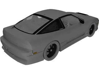 Nissan 200sx S13 Drift Spec 3D Model