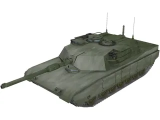 M1A1 US Army Tank 3D Model