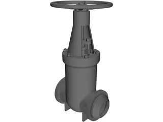 Gate Valve 3D Model