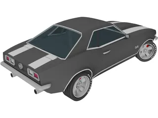 Chevrolet Camaro SS-350 V8 (1966) 3D Model