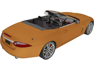 Jaguar XKR Convertible (2007) 3D Model