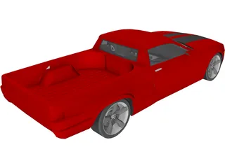 Chevrolet Camaro Elcomino (2010) 3D Model