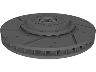 Brake Disc Fully Floating 3D Model