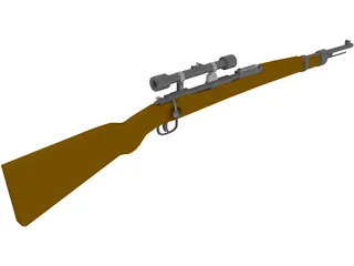 Karabiner 98k Scope 3D Model