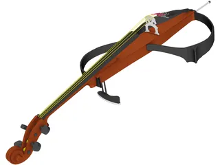 Electronic Cello 3D Model