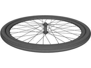 Front Wheel Bicycle 28 3D Model