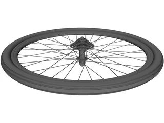 Wheel Rear Bicycle 28 3D Model