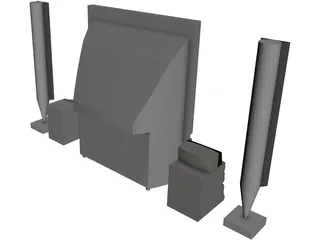 Toshiba Television 3D Model