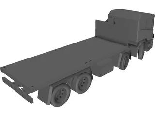 Scania 124 Military Protected 3D Model