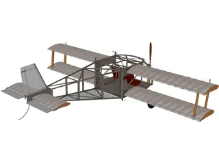 Biplane (1930) 3D Model