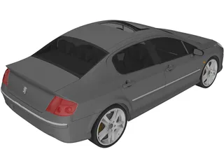 Peugeot 407 (2009) 3D Model