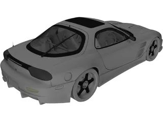 Mazda RX-7 FD3S Tuned 3D Model