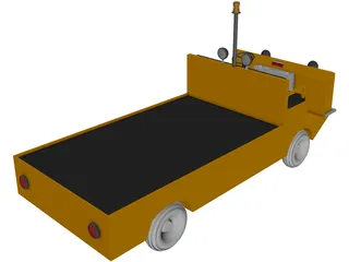 Cushman Utility Cart 3D Model