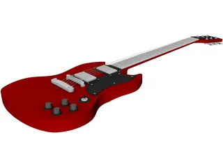 Guitar SG Gibson 3D Model