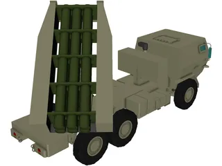 USMC High Mobility Artillery Rocket System (HIMARS) 3D Model